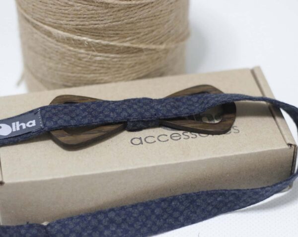 Noeud papillon en bois wengé sowood packaging